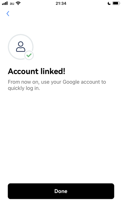 Googleアカウントログインの設定画面
