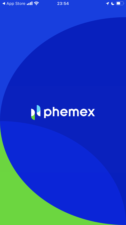 Phemexアプリの画面